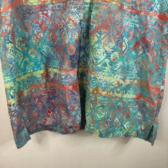 Rum Reggae Hawaiian Shirt 100% Cotton Size Large Tropical Vacation Pockets - Picture 6 of 7